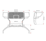 Black Horse Off Road Grille Guard (MPN: RU-GMSI20-B)