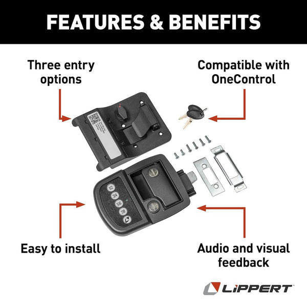 Lippert Keyless RV Door Lock (MPN: 2022114114)