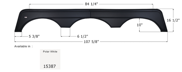 Icon Fender Skirt for Triple Axle RVs (MPN: 15387)