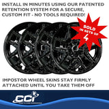 Coast To Coast Impostor Wheel Skin 17 Inch (MPN: IMP450BLK)