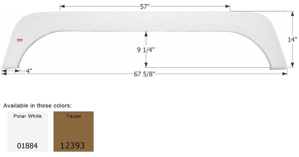 Icon Fender Skirt for Tandem Axle RVs (MPN: 12393)
