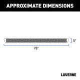 Luverne SlimGrip 78 Inch Black Aluminum Running Boards (MPN: 416078-4055120)