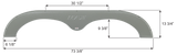 Icon Fender Skirt for Tandem Axle RVs (MPN: 17130)