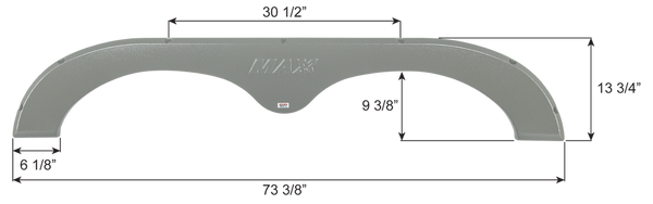 Icon Fender Skirt for Tandem Axle RVs (MPN: 17130)
