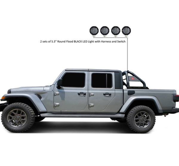 Black Horse Offroad Truck Bed Bar (MPN: RB09BK-PLFB)