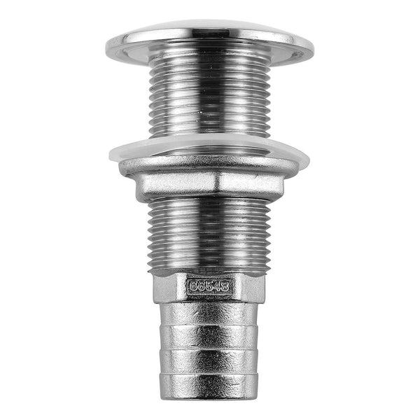 Boat scupper with barbed thru-hull connector (MPN: 66548-3)
