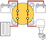 Battery selector switch for marine applications (MPN: 5510E-BSS)