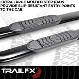 TrailFX 5 Inch Oval Bent Side Bars (MPN: A7086B)