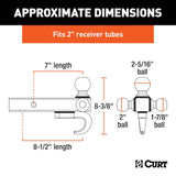 CURT Trailer Hitch Ball Mount (MPN: 45675)