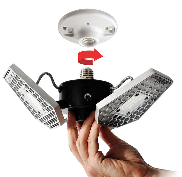 STKR Concepts TRiLIGHT Motion Activated Ceiling Light (MPN: 00342-2)