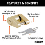 Curt Trailer Coupler Lock (MPN: 23022)