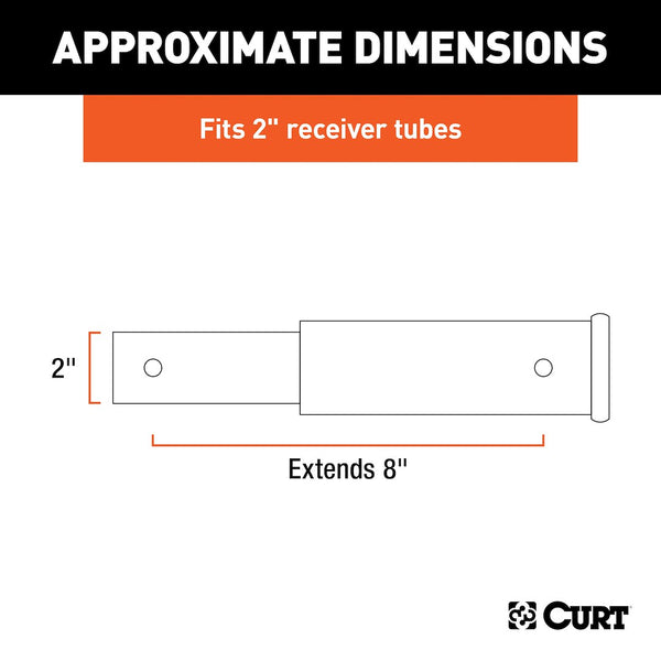 CURT Trailer Hitch Extension for 2 Inch Receiver (MPN: 45791)