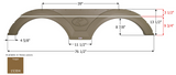 Icon Fender Skirt for Tandem Axle RVs (MPN: 15304)