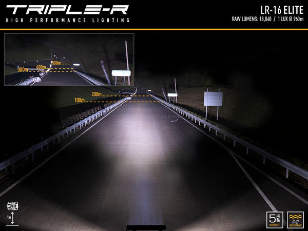 Triple-R Light LR-16 Elite LED Light Bar (MPN: LR16-EL-B)