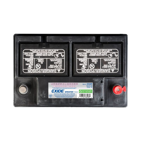 Exide Sprinter Max Automotive Battery (MPN: SX40R)
