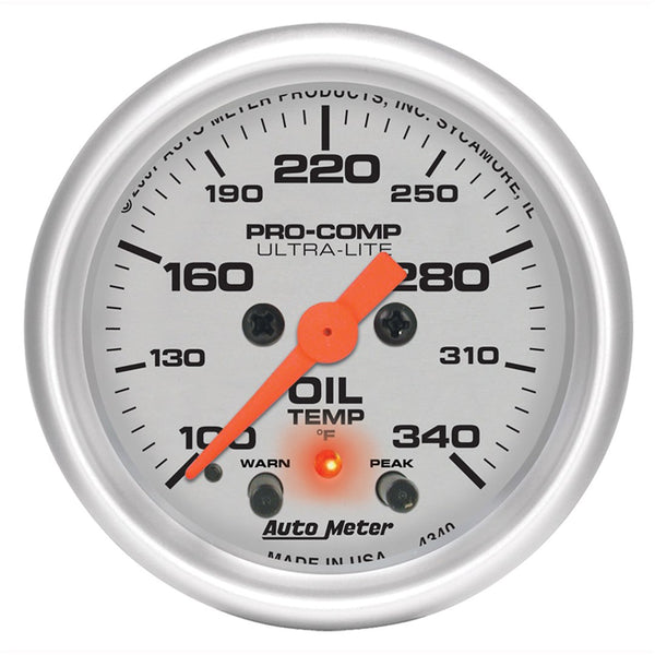 AutoMeter Ultra-Lite Oil Temperature Gauge (MPN: 4340)