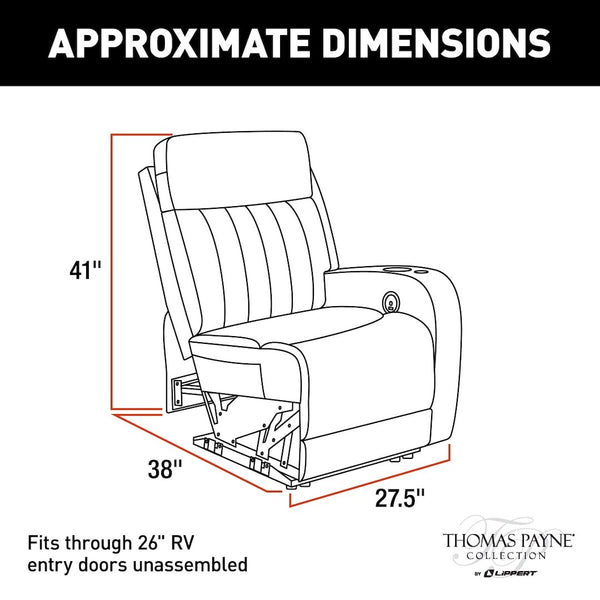 Thomas Payne Left Hand Recliner (MPN: 2020129321)