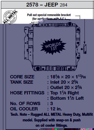 CSF Aluminum Radiator (MPN: 2578)