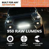 Sylvania Slim LED Off-Road Pod Light (MPN: SLMCUB3INFL2.BX2)