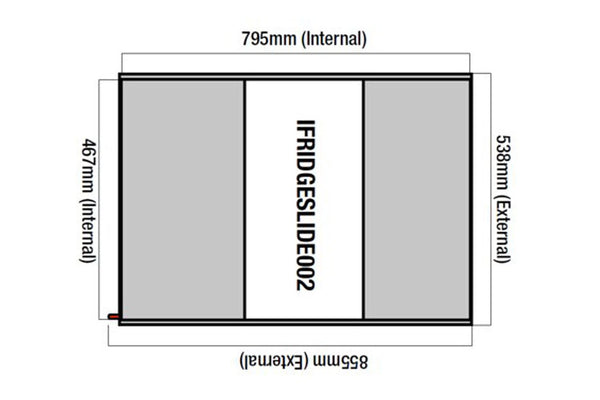 Ironman 4x4 Refrigerator Slide Tray (MPN: IFRIDGESLIDE002)