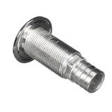 Boat scupper with barbed thru-hull connector (MPN: 66548-3)