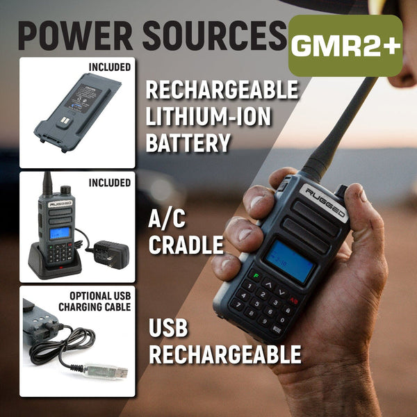 Rugged Radios GMRS Handheld Radio (MPN: GMR2-PLUS)