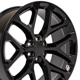 OE Wheels CV98B Gloss Black Wheel (MPN: CV98B-24100-6550-24B)