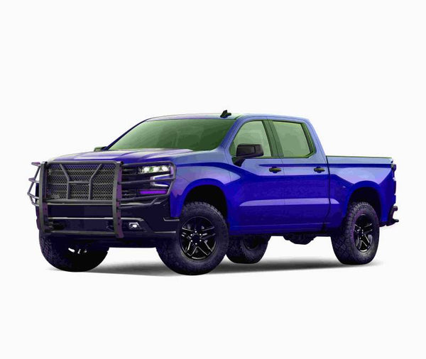 Black Horse Off Road Grille Guard (MPN: RU-CHSI19-B)