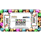 Cruiser License Plate Frame with Paw Prints Design (MPN: 23807)