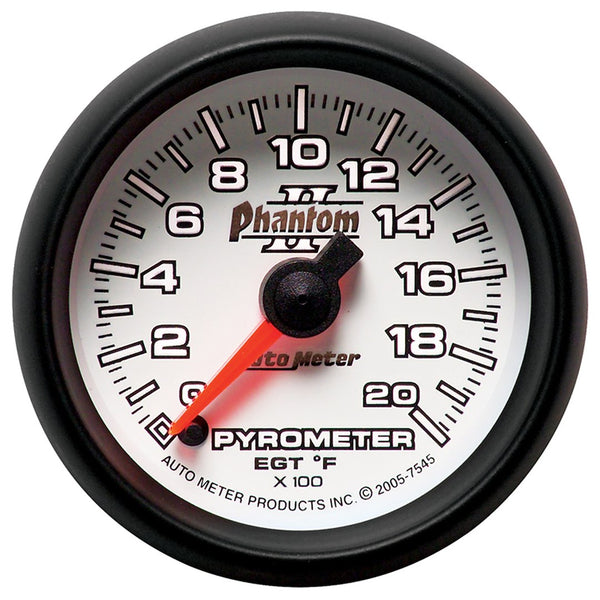 AutoMeter Gauge Pyrometer Phantom II (MPN: 7545)