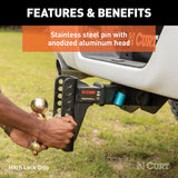 Curt Trailer Coupler Lock with Hitch Lock (MPN: 23505)