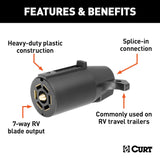 CURT 7-Way Trailer Wiring Connector (MPN: 58140)