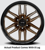 Torque Wheels 20 Inch Satin Bronze Wheel (MPN: TW411C-2090980700)