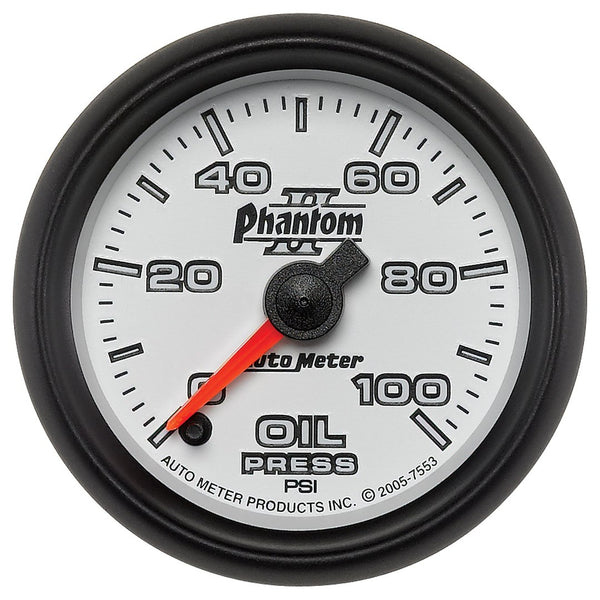 AutoMeter Phantom II Oil Pressure Gauge (MPN: 7553)