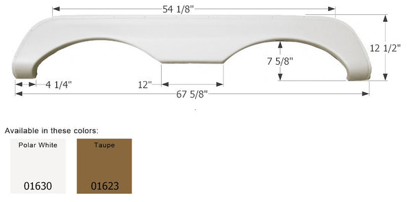 Icon Fender Skirt for Tandem Axle RVs (MPN: 01630)