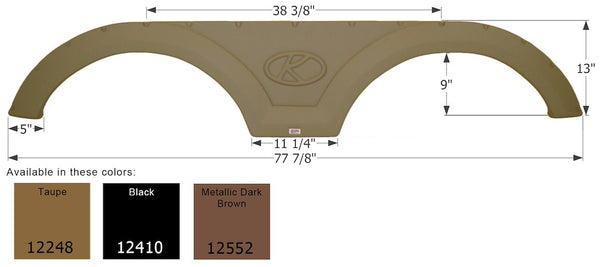 Icon Fender Skirt for Tandem Axle RVs (MPN: 12552)