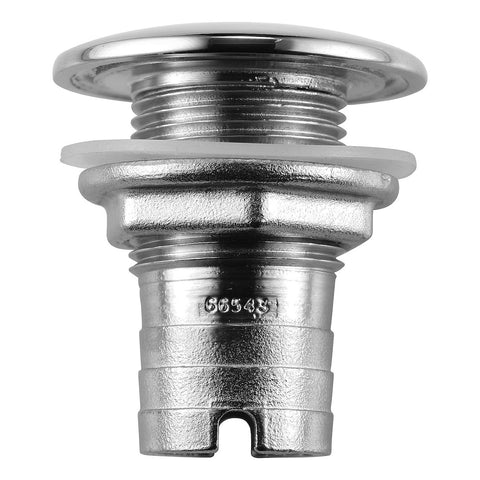 Boat scupper with barbed thru-hull connector (MPN: 66543-3)