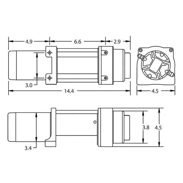 Superwinch Terra Vehicle Mounted Winch (MPN: 1145260)