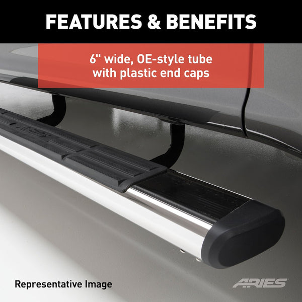 Aries 6 Inch Oval Nerf Bars (MPN: S2853)