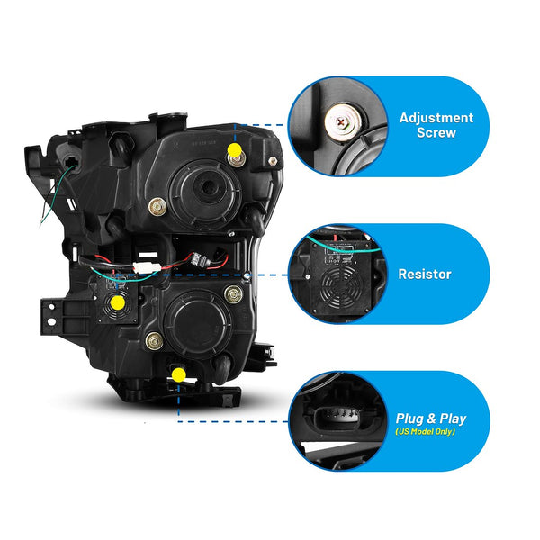 Winjet Headlight Assembly (MPN: CHWJ-0427-B)