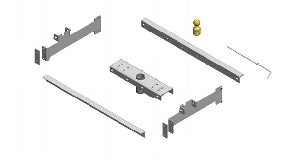 PopUp Towing Products Gooseneck Trailer Hitch Rail (MPN: 120FP)