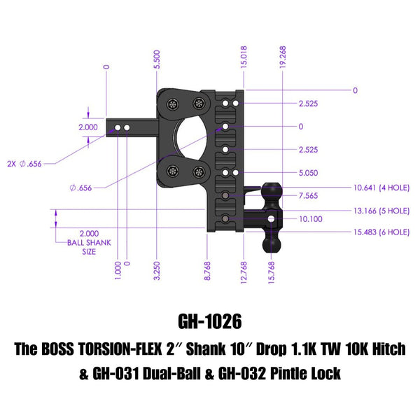 Gen-Y Hitch Torsion-Flex Drop Hitch (MPN: GH-1026)