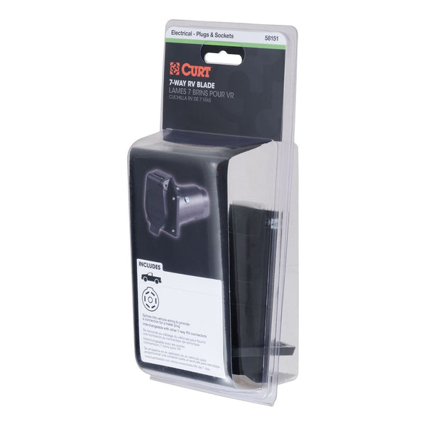 7-Way Trailer Wiring Connector for Vehicle Side (MPN: 58151)