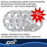 Coast To Coast 15 Inch Wheel Cover Set (MPN: IWC53315S)