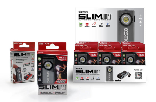 STKR Concepts SlimJIMMY Keychain Flashlight Display (MPN: 14265DD)