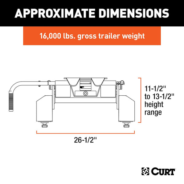 CURT E16 Fifth Wheel Trailer Hitch (MPN: 16097)