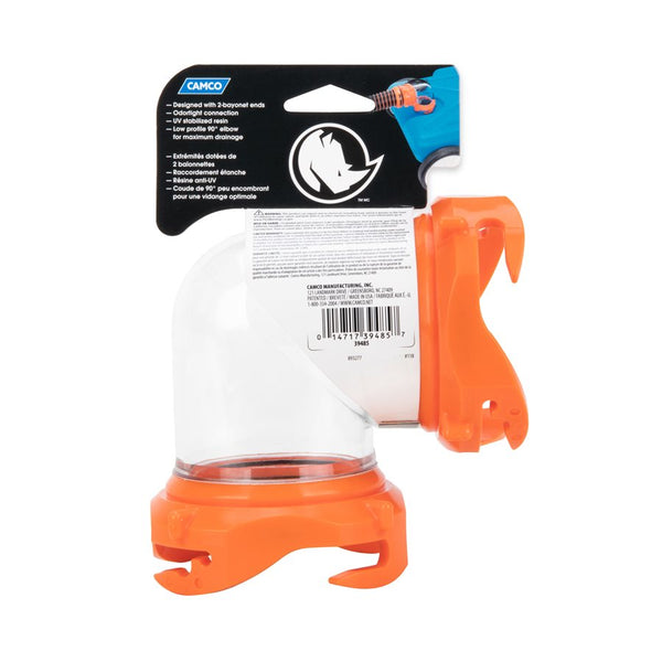 90 Degree Sewer Hose Connector for Tote Tanks (MPN: 39485)