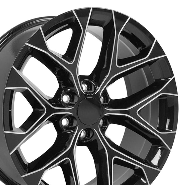 OE Wheels CV98B 22 Inch Aluminum Wheel (MPN: CV98B-22090-6550-24BM)