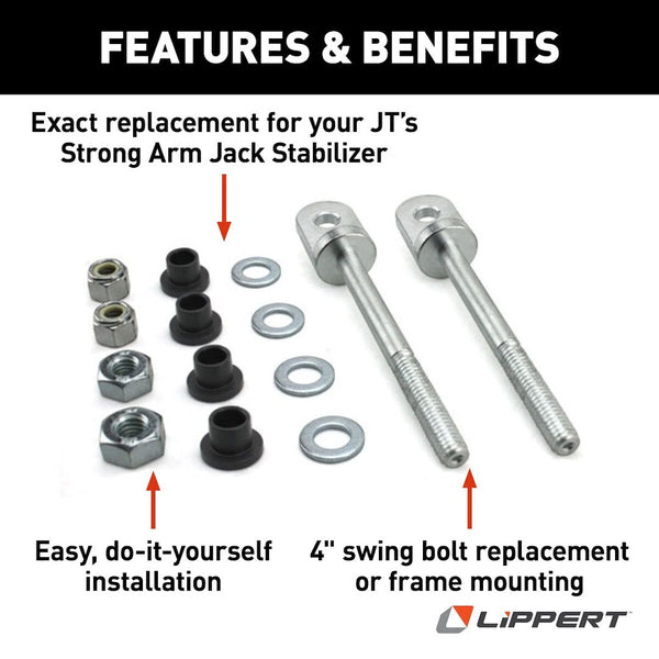 Lippert Components JT's Strong Arm Stabilizer Kit (MPN: 314596)