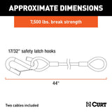 CURT Trailer Safety Cable (MPN: 80176)